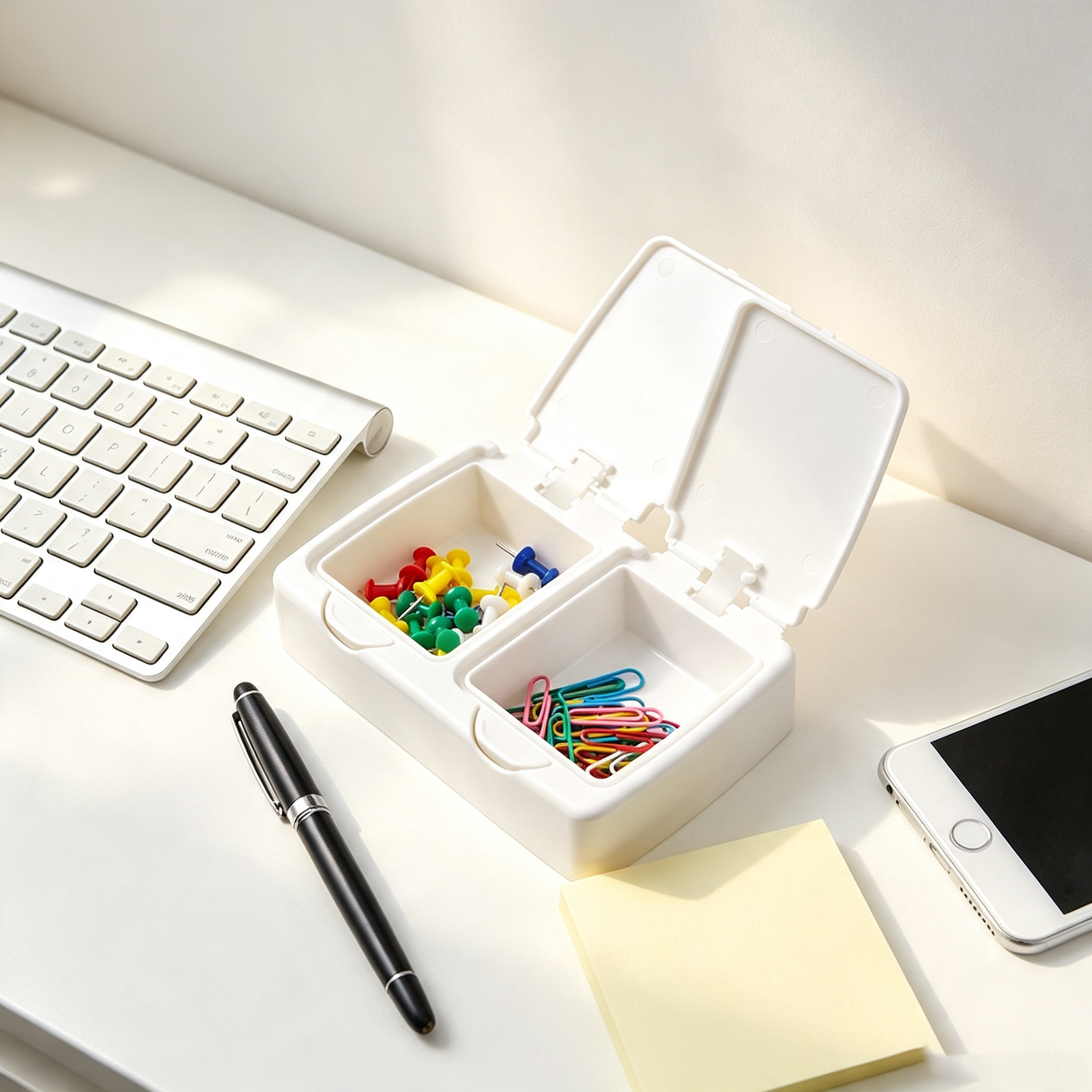 Minimalist Pop-Up Desktop Storage Box