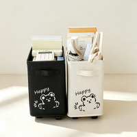 Mobile Fabric Storage Basket