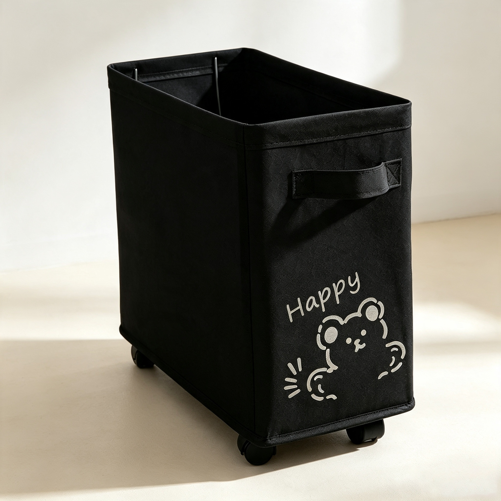 Mobile Fabric Storage Basket
